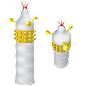 Презервативы Luxe Maxima White Желтый Дьявол (иной угол)