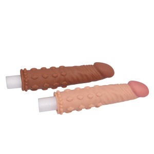 Насадка на пенис удлиняющая Super-Realistic Penis Extension Sleeve мулат Насадка на пенис удлиняющая Super-Realistic Penis Extension Sleeve мулат (иной угол)