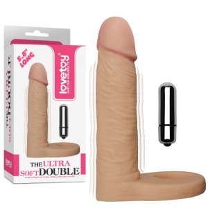 Насадка для двойного проникновения с вибрацией The Ultra Soft Double
