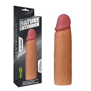 Насадка на пенис Nature Extender телесная плюс 4 см