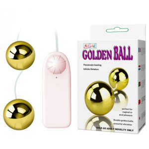 Вагинальные шарики Golden Balls с вибрацией