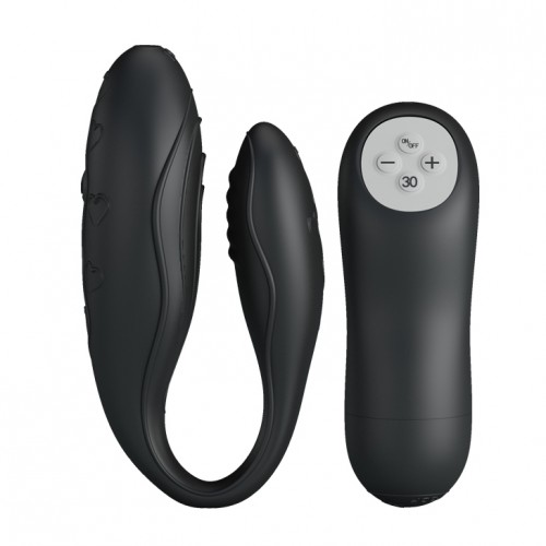 Черный мультирежимный вибромассажёр для пар Indulgence Pluse (We-Vibe 3)