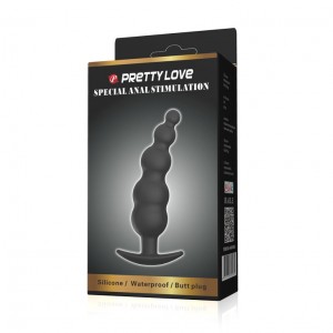 Анальный стимулятор с волнообразной формой (иной угол)