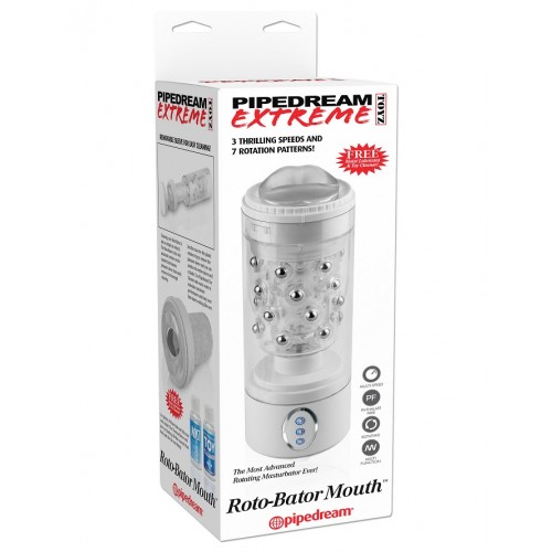 Мастурбатор губы с ротацией PDX Roto-Bator Mouth