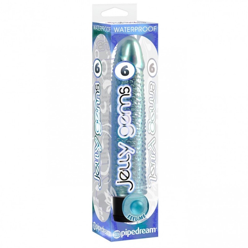 Вибратор Jelly Gems no 6 in Blue 
