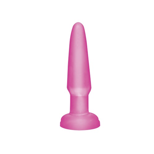 Анальная пробка Basix Rubber Beginners Pink