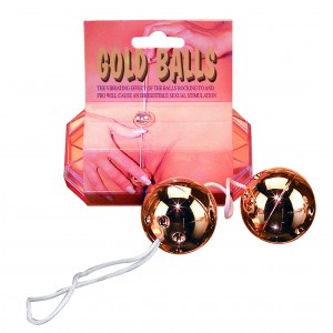 Два золотых вагинальных шарика Gold Balls Set