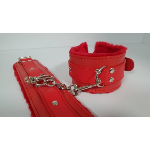 Поножи с мехом red