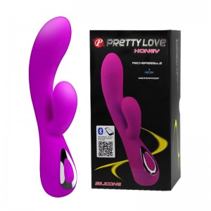Перезаряжаемый вибратор Pretty Love Honey с Bluetooth