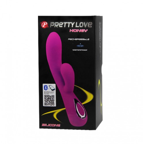 Перезаряжаемый вибратор Pretty Love Honey с Bluetooth