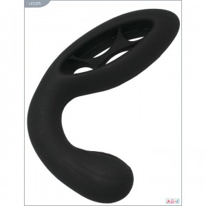 Черный перезаряжающийся массажер простаты Flexible Fabulous Vibration Frequency Черный перезаряжающийся массажер простаты Flexible Fabulous Vibration Frequency (иной угол)