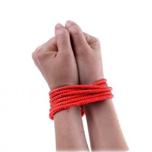 Бондажная верёвка FF Mini Silk Rope красная