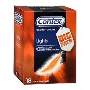Презервативы Contex №18 Lights особо тонкие с силиконовой смазкой 