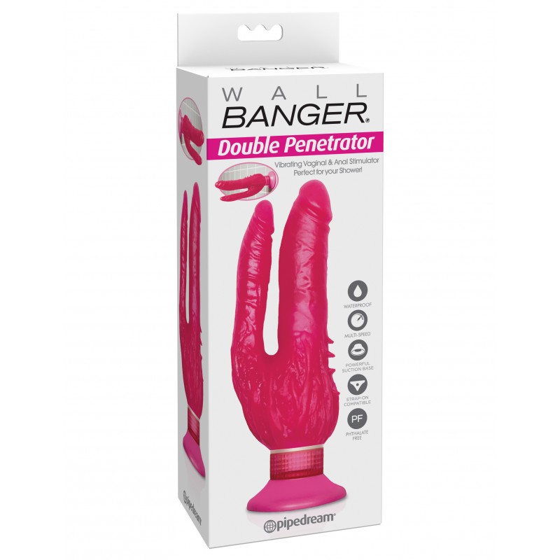Двойной вибратор Waterproof Wall Bangers Double Penetrator