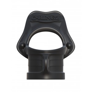 Кольцо на пенис и утяжка на мошонку Fantasy C-Ringz Rock Hard Ring & Ball Stretcher (иной угол)