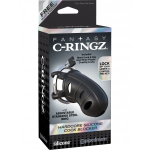 Мужской пояс верности Fantasy C-Ringz Hardcore Silicone Cock Blocker
