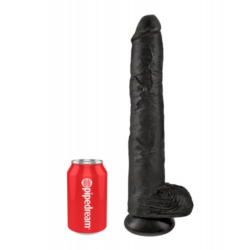 Фаллоимитатор на присоской King Cock 14 Cock with Balls черный