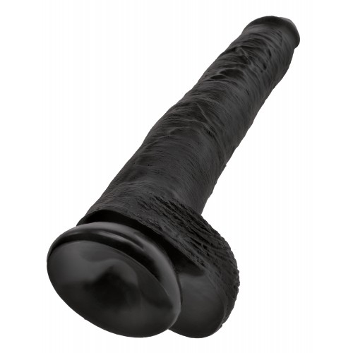 Фаллоимитатор на присоской King Cock 14 Cock with Balls черный