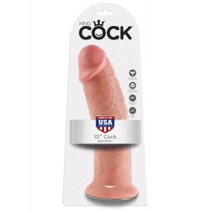 Фаллоимитатор King Cock 10 in Cock с присоской