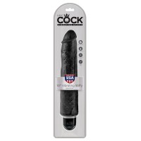 Черный вибратор-реалистик 10 Vibrating Stiffy
