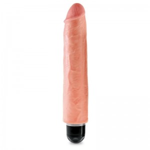 Телесный вибратор-реалистик 10 Vibrating Stiffy Телесный вибратор-реалистик 10 Vibrating Stiffy (иной угол)