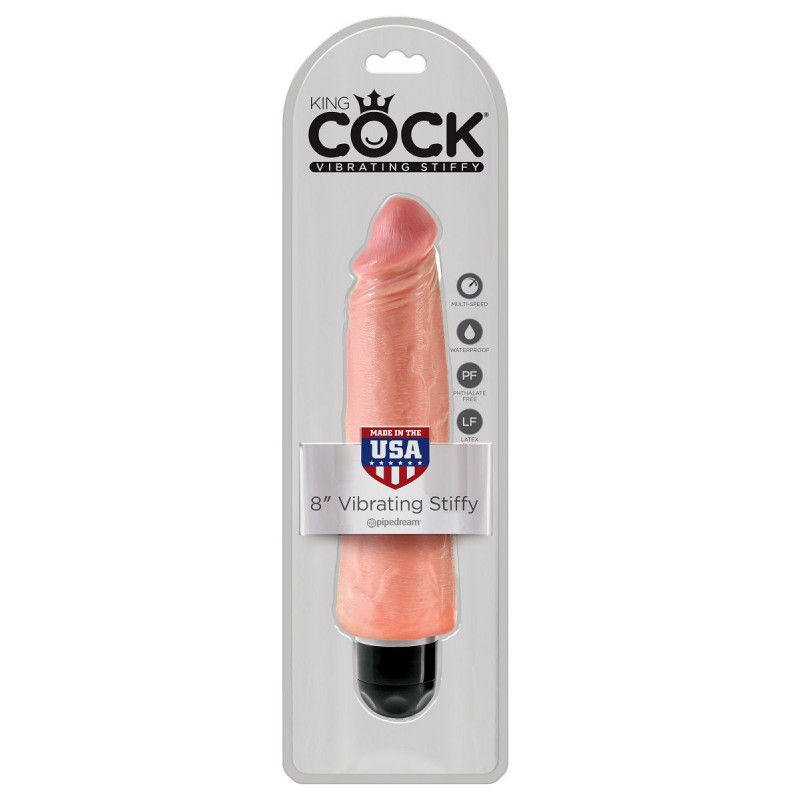 Телесный вибратор-реалистик 8 Vibrating Stiffy