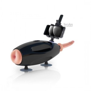 Универсальная секс-машина для двоих + пульт ДУ Fetish Fantasy черная (иной угол)