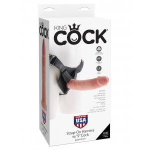 Страпон на виниловых трусиках King Cock Strap-on Harness 7 in Cock