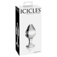 Стеклянная анальная пробка Icicles