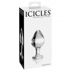 Стеклянная анальная пробка Icicles