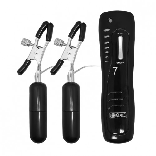 Зажимы для груди с вибро-грузиками Vibrating Nipple Clamps