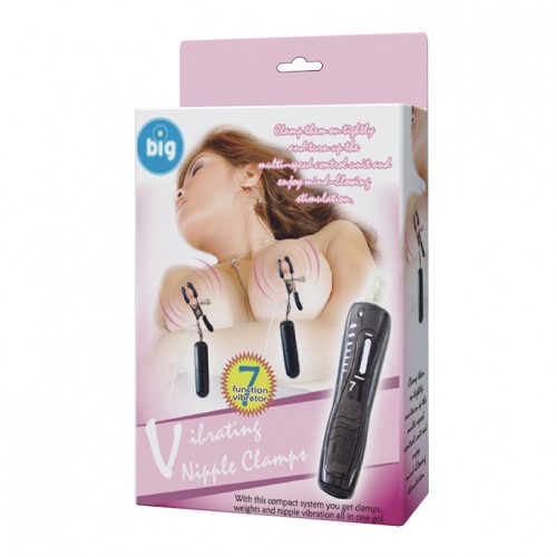 Зажимы для груди с вибро-грузиками Vibrating Nipple Clamps