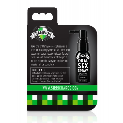 Обезболивающий спрей для орального секса Deep Throat Spray Sir Richards Champion 29 мл