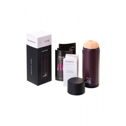 Мастурбатор нереалистичный Nalone Lip Lover,, Силикон, Коричневый, 18,8 см