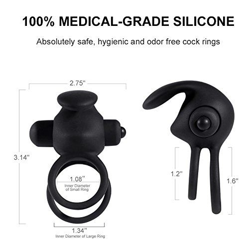 Двойное виброкольцо Double Cock Ring розовое