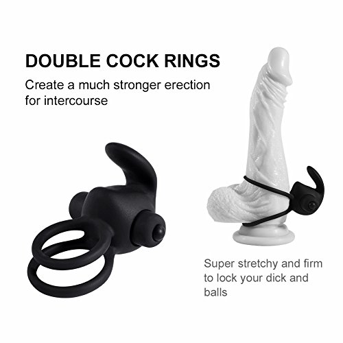 Двойное виброкольцо Double Cock Ring розовое