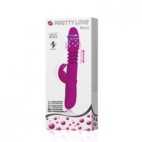 Вибратор Hi-Tech с ротацией Pretty Love Ward