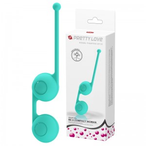 Вагинальные шарики со смещённым центром тяжести Pretty Love Kegel Tighten Up III мятного цвета Вагинальные шарики со смещённым центром тяжести Pretty Love Kegel Tighten Up III мятного цвета