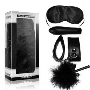 Набор Deluxe Bondage Kit (маска, наручники, тиклер, мини-вибратор) 