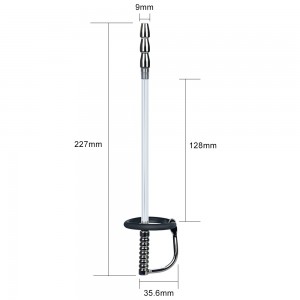 Уретральный буж-катетер Through Hole Penis Plug With Glans Ring (иной угол)