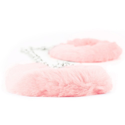 Универсальные оковы Fetish Pleasure Fluffy розовые