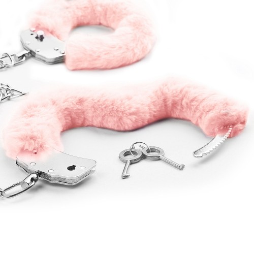 Универсальные оковы Fetish Pleasure Fluffy розовые