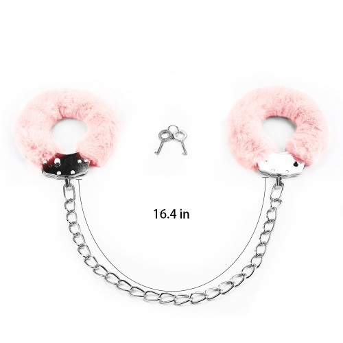 Универсальные оковы Fetish Pleasure Fluffy розовые