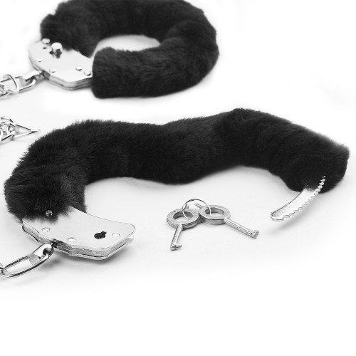 Универсальные оковы Fetish Pleasure Fluffy черные