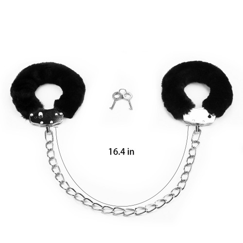 Универсальные оковы Fetish Pleasure Fluffy черные