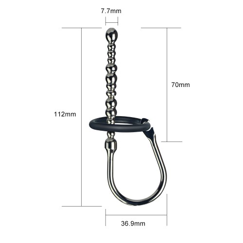 Уретральный буж Stainless Steel Penis Plug With Glans Ring