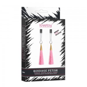 Зажимы для сосков Glamor Tassel Nipple Clamp Pink