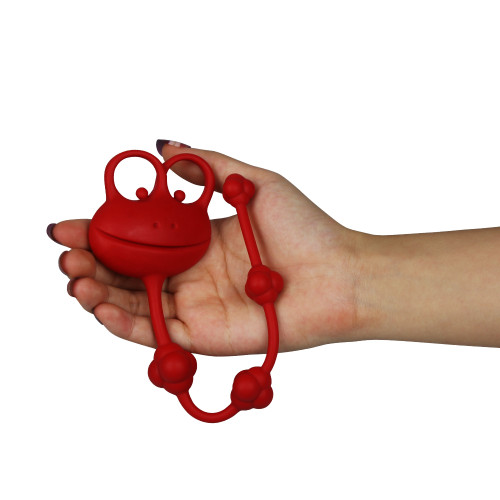 Универсальный силиконовый стимулятор красный Silicone Frog