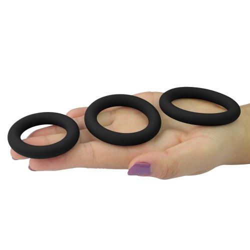 Набор из 3 эрекционных колец  Power Plus Soft Silicone Snug Ring 