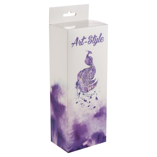 Реалистичный фаллоимитатор с мошонкой на присоске Art-style